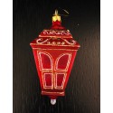 Lanterna rossa - Decorazioni in vetro fatte a mano